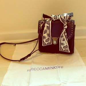 Rebecca Minkoff small crossbody satchel with scarf